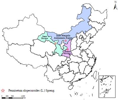 Response of soil microbial community structure to temperature and nitrogen fertilizer in three different provenances of Pennisetum alopecuroides